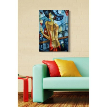 Pintura decorativa lienzo Kanvas Tablo -192 multicolor 50x70 cm