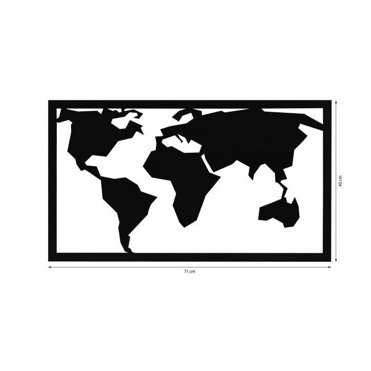 Iluminación LED decorativa World Map 2 azul 71x40 cm