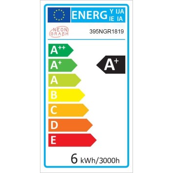 Iluminación LED decorativa de plástico World Map amarillo 66x38x2 cm