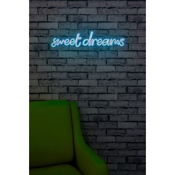 Iluminación LED decorativa de plástico Sweet Dreams azul 48x16x2 cm