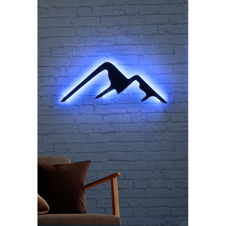 Iluminación LED decorativa Mountain azul 70x25 cm