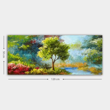 Pintura decorativa lienzo YTY539260618_50120 multicolor 50x120