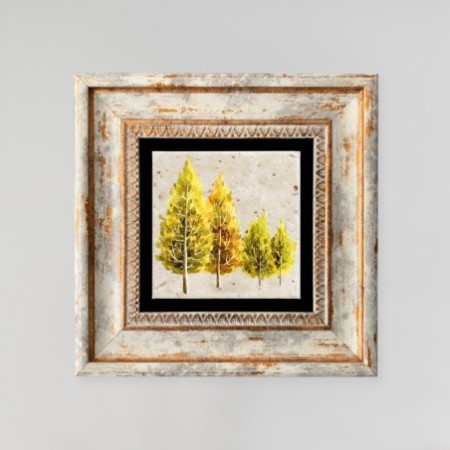 Cuadro decorativo enmarcado TC37522 multicolor 20x20 cm