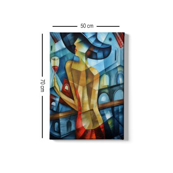 Pintura decorativa lienzo Kanvas Tablo -192 multicolor 50x70 cm