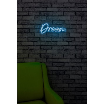 Iluminación LED decorativa de plástico Dream azul 38x17x2 cm