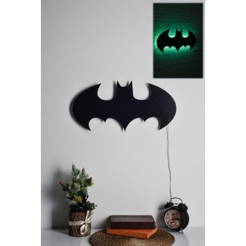 Iluminación LED decorativa Batman verde 50x25 cm