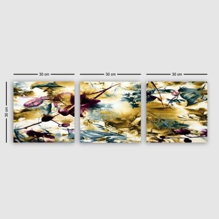 Pintura decorativa lienzo P216207 multicolor 90x30 cm