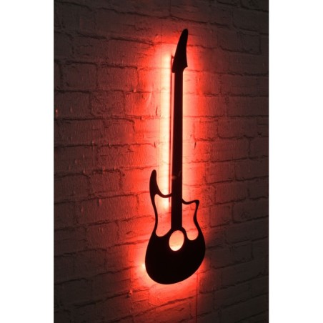 Iluminación LED decorativa Guitar rojo 22x68 cm