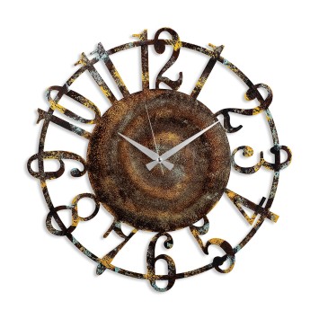 Reloj de pared metal Metal Wall Clock 15 -1 multicolor diámetro 48 cm