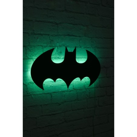 Iluminación LED decorativa Batman verde 50x25 cm