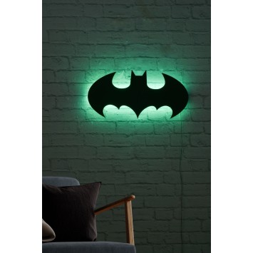 Iluminación LED decorativa Batman verde 50x25 cm