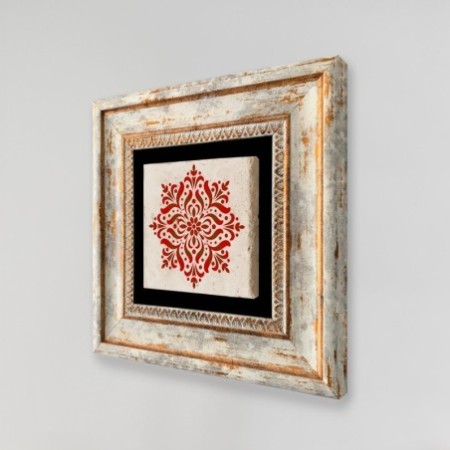 Cuadro decorativo enmarcado TC426533 multicolor 20x20 cm