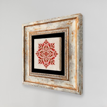 Cuadro decorativo enmarcado TC426533 multicolor 20x20 cm