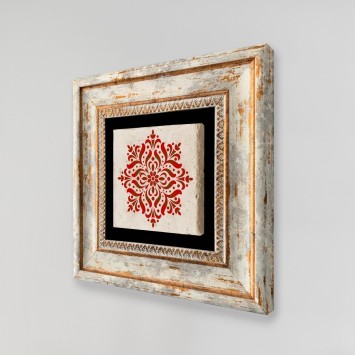 Cuadro decorativo enmarcado TC426533 multicolor 20x20 cm
