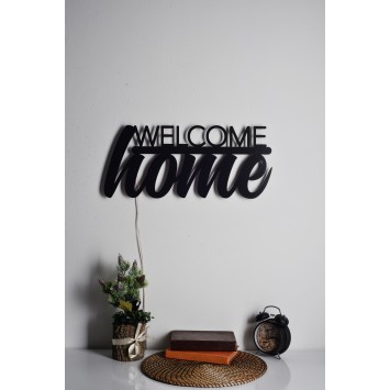 Iluminación LED decorativa Welcome Home azul 53x25 cm