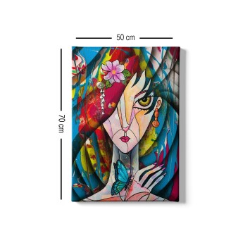 Pintura decorativa lienzo Kanvas Tablo -110 multicolor 50x70 cm