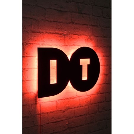 Iluminación LED decorativa Do It rojo 50x27 cm