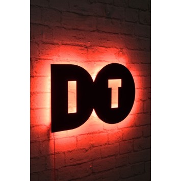 Iluminación LED decorativa Do It rojo 50x27 cm