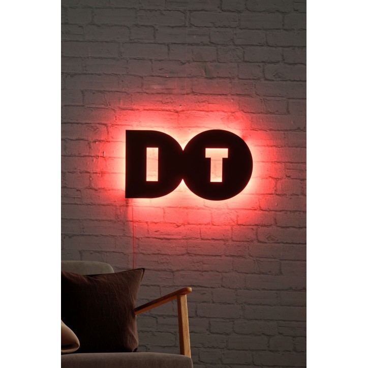 Iluminación LED decorativa Do It rojo 50x27 cm