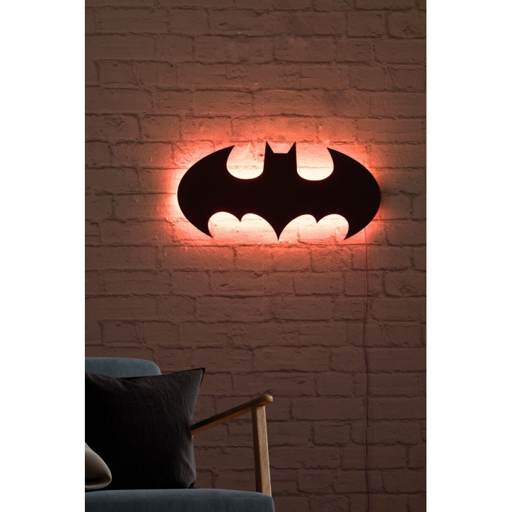 Iluminación LED decorativa Batman rojo 50x25 cm