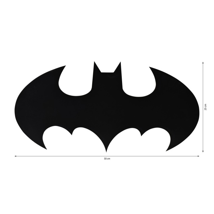 Iluminación LED decorativa Batman rojo 50x25 cm