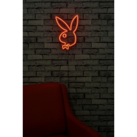 Iluminación LED decorativa de plástico Playboy rojo 26x42x2 cm