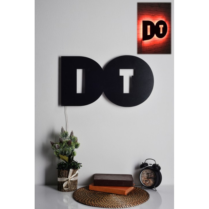 Iluminación LED decorativa Do It rojo 50x27 cm