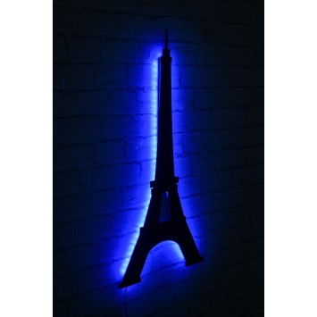 Iluminación LED decorativa Eiffel Tower azul 32x69 cm