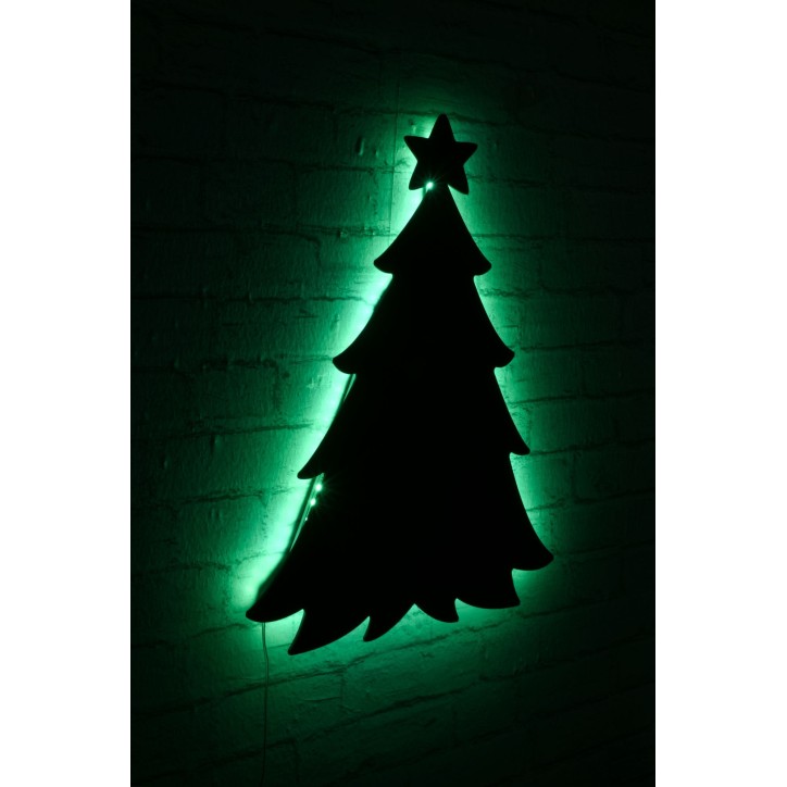 Iluminación LED decorativa Christmas Pine 2 verde 20x27 cm