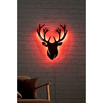 Iluminación LED decorativa Deer 2 rojo 25x30 cm