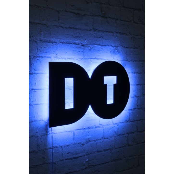 Iluminación LED decorativa Do It azul 50x27 cm