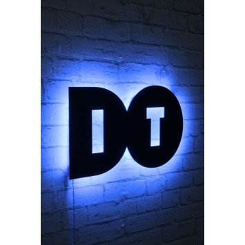 Iluminación LED decorativa Do It azul 50x27 cm