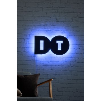 Iluminación LED decorativa Do It azul 50x27 cm