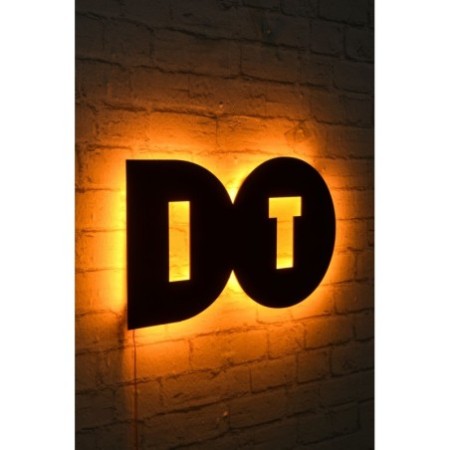 Iluminación LED decorativa Do It amarillo 50x27 cm