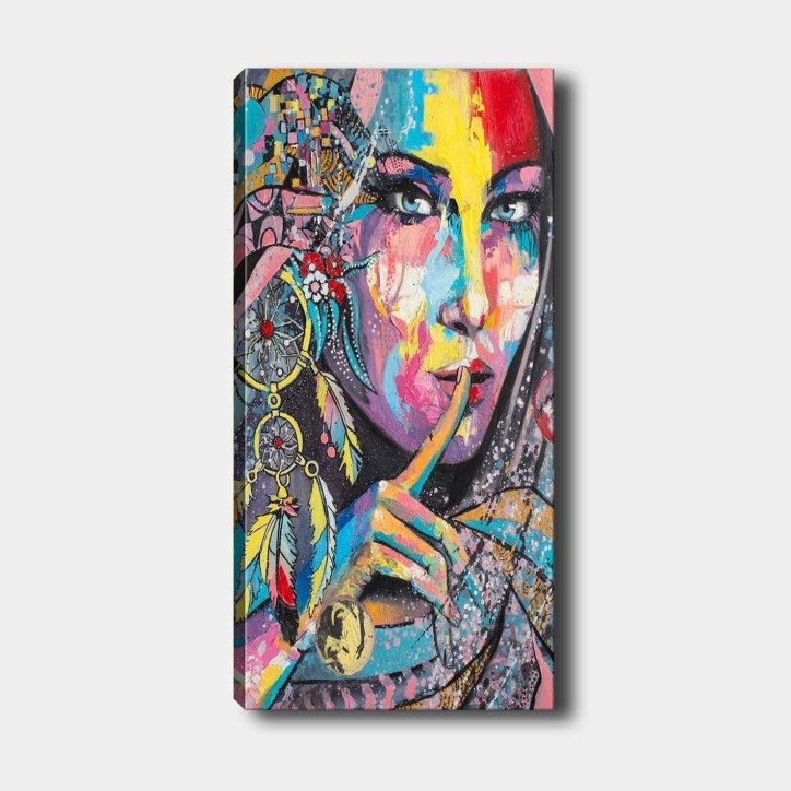 Pintura decorativa lienzo DKY4324528998_50120 multicolor 50x120