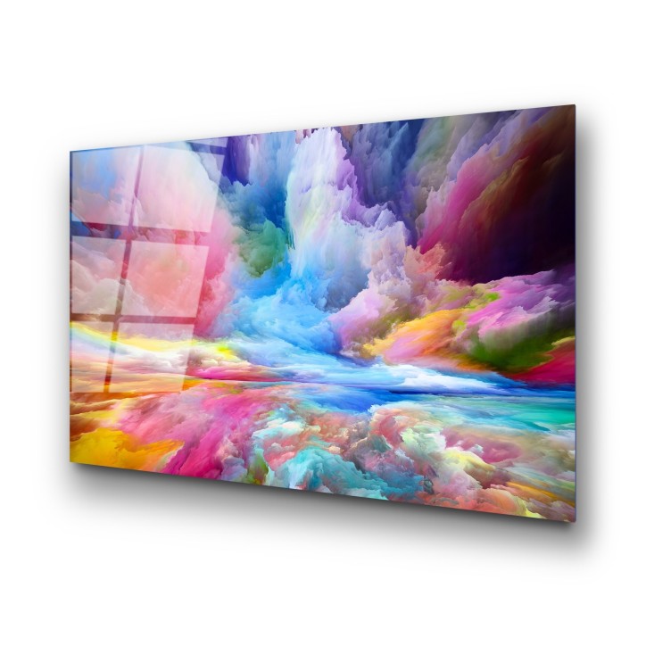 Pintura vidrio templado UV-223 multicolor 70x100 cm