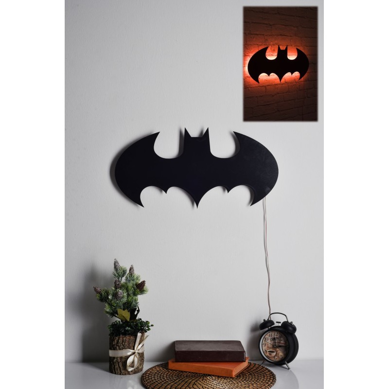 Iluminación LED decorativa Batman rojo 50x25 cm