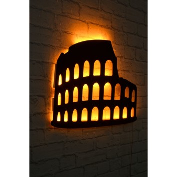 Iluminación LED decorativa Colosseum amarillo 60x40 cm