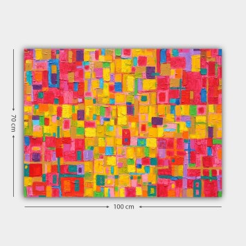 Pintura decorativa lienzo 138411797_70100 multicolor 70x100 cm