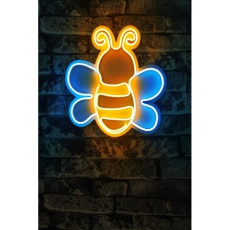 Iluminación LED decorativa de plástico Maya The Bee azul amarillo