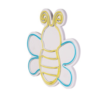 Iluminación LED decorativa de plástico Maya The Bee azul amarillo