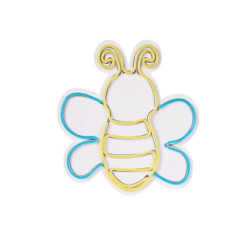 Iluminación LED decorativa de plástico Maya The Bee azul amarillo