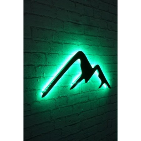 Iluminación LED decorativa Mountain verde 70x25 cm