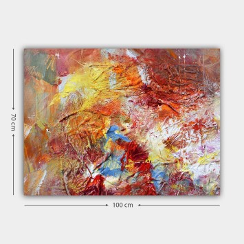 Pintura decorativa lienzo 93873286_70100 multicolor 70x100 cm