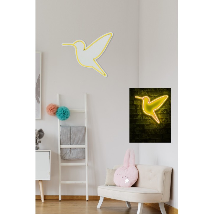 Iluminación LED decorativa de plástico Little Bird amarillo