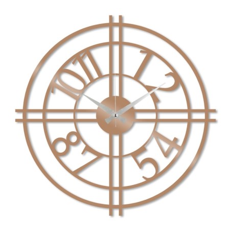 Reloj de pared metal Metal Wall Clock 33 cobre 49x49 cm