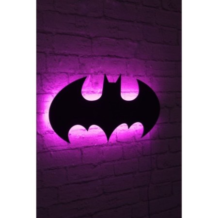 Iluminación LED decorativa Batman rosa 50x25 cm