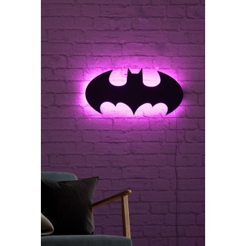 Iluminación LED decorativa Batman rosa 50x25 cm