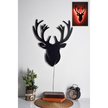 Iluminación LED decorativa Deer 2 rojo 25x30 cm