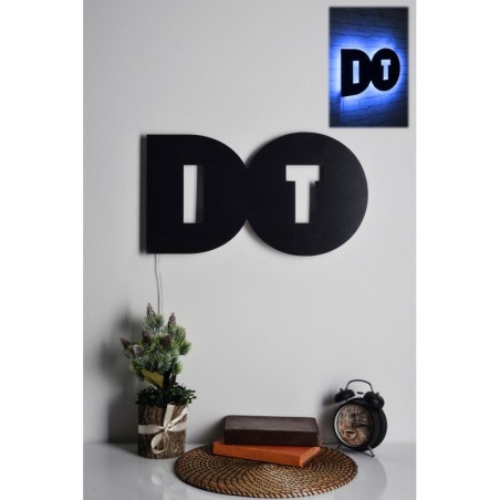 Iluminación LED decorativa Do It azul 50x27 cm